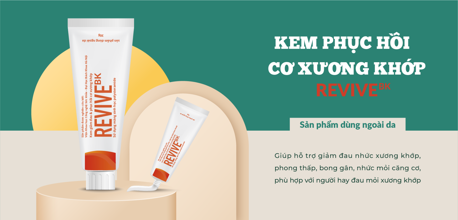 Kem phục hồi cơ xương khớp